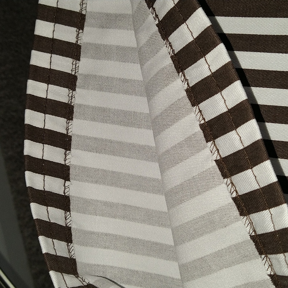 HENRI BENDEL DUST BAG Large Dark Brown And White Signature New!! - Picture 6 of 10